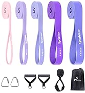 Sportneer Resistance Bands for Working Out: 5-130lb Resistance 5 Levels Pull Up Assistance Bands ...