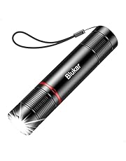 Blukar LED Torch Rechargeable, 2000L Super Bright Adjustable Focus Flashlight, 4 Lighting Modes, Long Battery Life, Waterproof Pocket Size Torch for Power Cuts, Emergency, Camping, Hiking, Outdoor