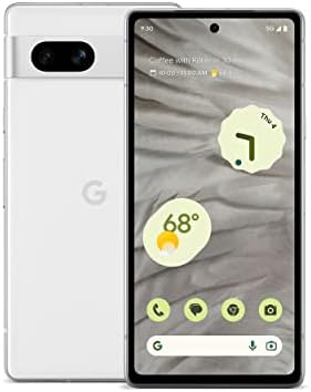 Google Pixel 7a - Unlocked Android Cell Phone with Wide Angle Lens and 24-Hour Battery - 128 GB - Snow (Renewed)