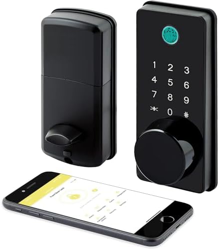 LOCKSTAR® Smart Door Lock • Keyless Deadbolt • Multiple Entry Methods – APP • Fingerprint Touch ID • Keypad Code • FOB • Traditional Key • Smart Home Devices •