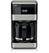 Braun BrewSense Drip Coffee Maker - 12 Cup - KF7150BK, Stainless / Black