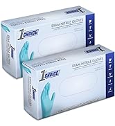 1st Choice Nitrile Disposable Exam Gloves, 3 mil, Latex-Free, Food-Safe, Textured, Blue, 100, Cle...