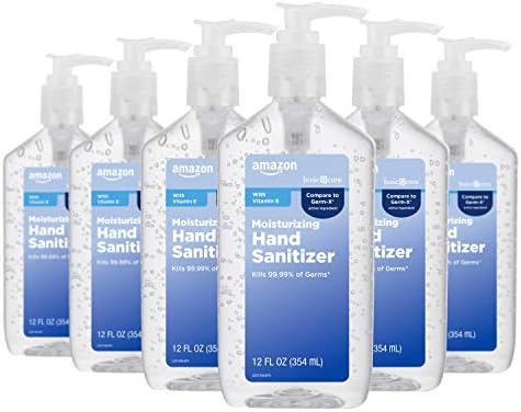 Amazon Basic Care - Original Hand Sanitizer 62%, 12 fl oz (Pack of 6)
