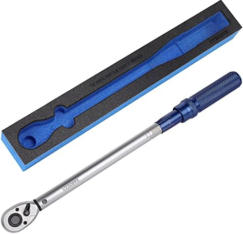 UYECOVE 1/2-Inch Drive Click Torque Wrench, Torque Wrench 1/2 Drive 10-160FT.LB/13.6-217N.M with a XIPE Storage Tray