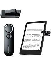 Hogance Remote Control Page Turner for Kindle, Accessories for Kindle Reading, Clicker Page Turner for iPad Tablets Phones eBooks Novels Comics Taking Photos, Built-in Flashlight, Black