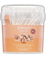 Johnson&#39;s Pure Cotton Bud Applicators With Paper Sticks 150 Pack