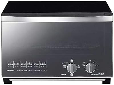 TWINBIRD Mirror Glass Toaster Oven TS-D048B (BLACK)【Japan Domestic Genuine Products】【Ships from Japan】