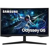 Samsung 32-Inch Odyssey G55C Series QHD 1000R Curved Gaming Monitor, 1ms(MPRT), HDR10, 165Hz, AMD...