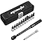 EPAuto Bike Tool 1/4 Inch Drive Click Torque Wrench Set (2 to 20 Nm), Hex/Torx Bit Socket Extension Bar Bicycle Maintenance Kit, Black