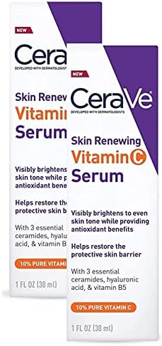 Vitamin C Serum with Hyaluronic Acid for CeraVe 1Oz (PACK 2)