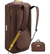 MIER Foldable Travel Duffle Backpack Lightweight Large Duffel Bag with Shoes Compartment for Trav...