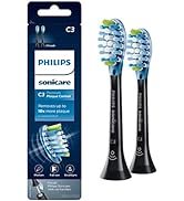 Philips Sonicare Genuine C3 Premium Plaque Control Replacement Toothbrush Heads, 2 Brush Heads, B...