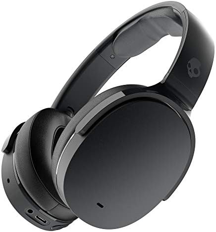 Skullcandy Hesh ANC Over-Ear Noise cancelling Wireless Headphones, 22 Hr Battery, Microphone, Works with iPhone Android and Bluetooth Devices - True Black