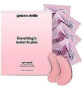 Under Eye Mask - (24 Pairs, Pink) Reduce Dark Circles, Puffy Eyes, Undereye Bags, Wrinkles - Gel ...