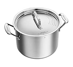 Cuisinart 766S-22 6 Qt. Stainless Steel Pasta Pot w/Straining Cover Chef's-Classic-Stainless-Cookware-Collection, 6-Quart