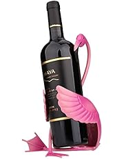 Tooarts Wine Bottle Rack Wine Holder Flamingo Metal Wine Shelf Home Decorations Gifts Interior Decorations