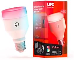 LIFX Colour A60 1200 lumens [E27 Edison Screw], Billions of Colours and Whites, Wi-Fi Smart LED Light Bulb, No