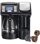 Hamilton Beach FlexBrew Trio 2-Way Coffee Maker, Compatible with K-Cup Pods or Grounds, Combo, Si...