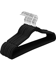 Non-Slip Velvet Hangers - Suit Hangers 30-Pack Black Velvet Hanger Ultra Thin Space Saving 360 Degree Swivel Hook Strong and Durable Clothes Hangers Space Saving Clothes Hangers