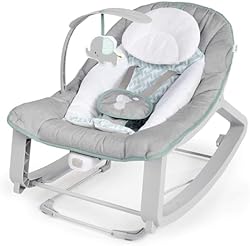 Ingenuity Keep Cozy 3-in-1 Grow with Me Vibrating Baby Bouncer, Seat & Infant to Toddler Rocker, Vibrations & 