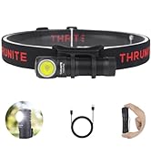 ThruNite TH20 Pro 1010 Lumen Rechargeable LED Headlamp, Powerful Right Angle Flashlight Compatibl...