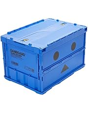 Trusco Nakayama (TRUSCO) Thin Folding Container TRC50BADNBDB with Locking Lid Dark Blue 3. Dark Blue Storage Case Storage Box