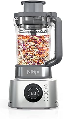 Ninja SS400C Foodi Power Blender Ultimate System with XL Smoothie Bowl Maker and Nutrient Extractor, Silver, 72oz