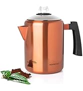 Mixpresso Stainless Steel Stovetop Coffee Percolator, Percolator Coffee Pot, Excellent For Campin...