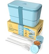 Umami Bento Lunch Box, Couverts & 2 Pots à Sauce Inclus, Boîte Bento, Lunchbox Micro-Ondable, Boî...