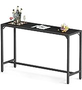 ODK Outdoor Bar Table, 55” Patio Counter Pub Height Dining Bar Table with Weather Resistant Water...