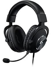 Logitech G PRO X Gaming-Headset, Corded, Over-Ear Headphones with Blue VO!CE Mic, DTS Headphone:X 7.1, 50mm PRO-G Drivers, 7.1 Surround Sound for esports Gaming, PC/PS/Xbox/Nintendo Switch - Black