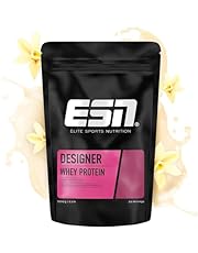 ESN Designer Whey Protein Pulver, Vanilla, 1 kg, bis zu 23 g Protein pro Portion, ideal zum Muskelaufbau und -erhalt, geprüfte Qualität - made in Germany