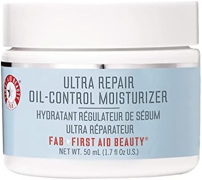 First Aid Beauty Ultra Repair Oil Control Moisturizer – Oil-Free, Lightweight Mattifying Cream – 1.7 oz.