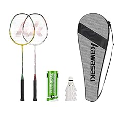 Kawasaki Badminton schläger Federball Set Badminton Racket badmintonschläger Profi mit 3 Badminton bälle 1 Schlägertasche 2…
