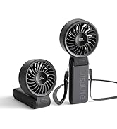 JISULIFE Handheld Fan Life7,2024 Powerful Portable Fan with LED Display[19.5Hrs Max Cooling]5000m...