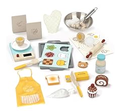 Lehoo Castle Play Food, Pretend Wooden Role Play Food Set 23 Pcs, Wooden Play Baking Set with Cookie Set, Kitchen Accessori…