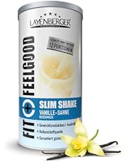 Layenberger Fit+Feelgood Slim Shake Powder, Mahlzeitersatz für 12 Portionen mit je 214 kcal (1x 396 g) - Vanille-Sahne