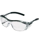 3M Reader Safety Glasses, 2.0 Diopter, Black Frame, Clear Lens