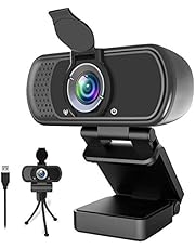 1080P Webcam,Live Streaming Web Camera with Stereo Microphone, Desktop or Laptop USB Webcam with 110 Degree View Angle, HD N5 Webcam for Video Calling, Recording, Conferencing, Streaming, Gaming