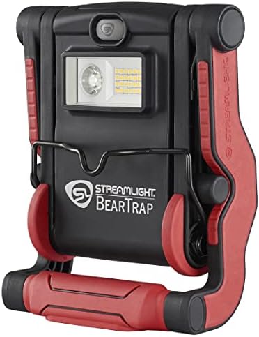 Streamlight BearTrap 61520 2000 Lumen Multi-Function Worklight with Magnetic Base and Hang Hook, 120V/100V AC, Red