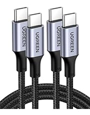 UGREEN 2 Pack USB C to USB C Charger Cable, Type C 100W PD Fast Charging Cord Compatible with iPhone 15 Pro Max, MacBook Pro, iPad Pro, Dell, Matebook, Chromebook, Pixel, Samsung S24 S23, Switch, 1M