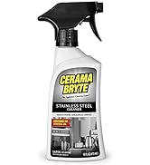 Cerama Bryte Stainless Steel Polish Spray, Streak-Free Shine, Clean and Protect, High Strength Fo...