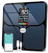 Body Fat Scale, ABLEGRID Digital Smart Bathroom Scale for Body Weight, Large LCD Display Screen, ...