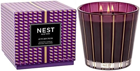 NEST Fragrances Autumn Plum Scented 3-Wick Candle, 21 Ounces