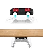 Mcbazel Under Desk Mount for PS5/PS4 Controller, PS4 Controller Holder Compatible with PS5/PS4 Controller,PS5 Controller Under Desk Mount- Black