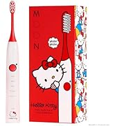 MOON x Hello Kitty Electric Toothbrush, 5 Smart Modes to Clean, Whiten, Massage and Polish Teeth,...