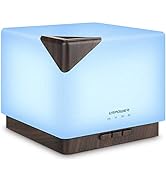 URPOWER 700ml Aromatherapy Essential Oil Diffusers Humidifier Large Capacity Modern Ultrasonic Ar...