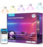 Govee RGBIC String Downlights, Smart LED String Lights Works with Alexa, Color Changing Indoor Wa...