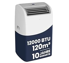 Newentor Klimaanlage Mobil 12000 BTU/3,5 kW, Mobile Klimaanlage mit Abluftschlauch, Mobiles Klimagerät für Räume bis 120m³/…