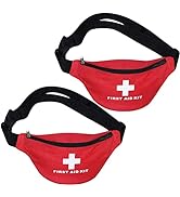 First Aid Empty Kit,Compact and Lightweight Waterproof First Aid Bag Empty with Zippered for Emer...